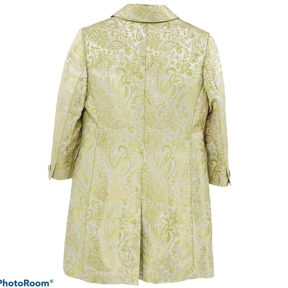 BANANA REPUBLIC Brocade Silk Blend Jacket Size Small Petite - Picture 6 of 10
